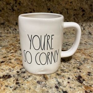 Rae Dunn “YOU’RE SO CORNY” ceramic mug